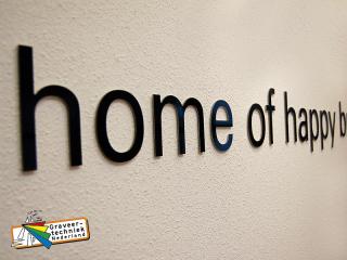 Binnenreclame losse letters